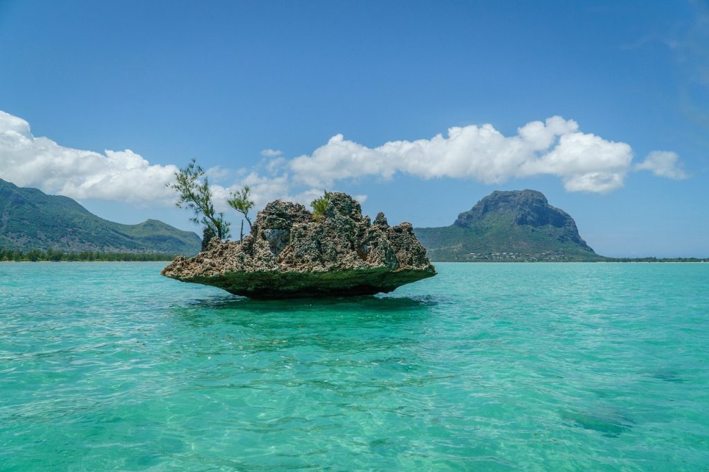 mauritius, nature, crystal rock, sea